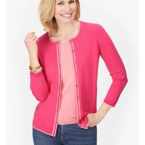 Talbots Plus Size Two Tones Cardigan